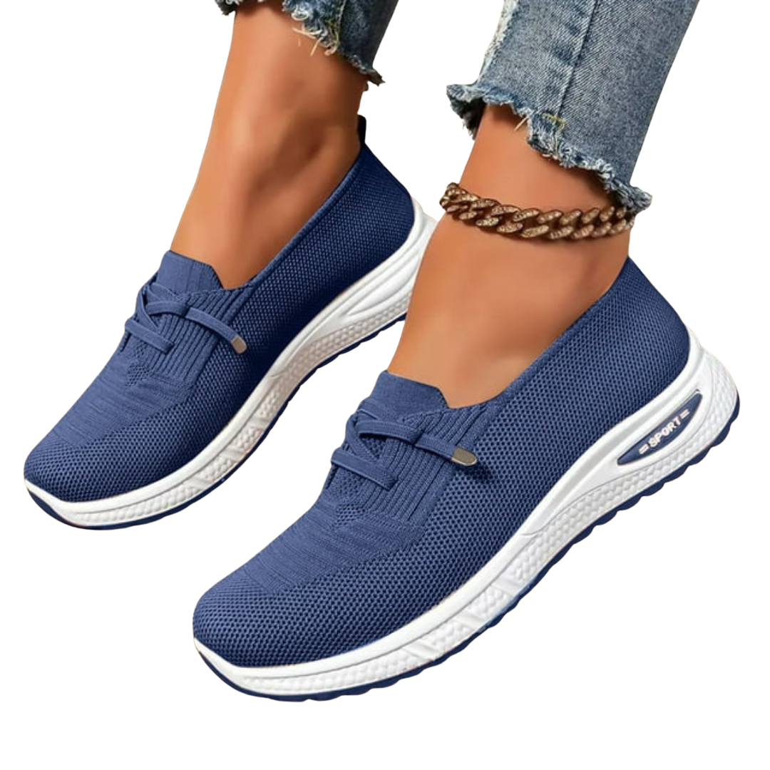 Women cushioned orthopedic slip-on shoes lightweight non-slip sole