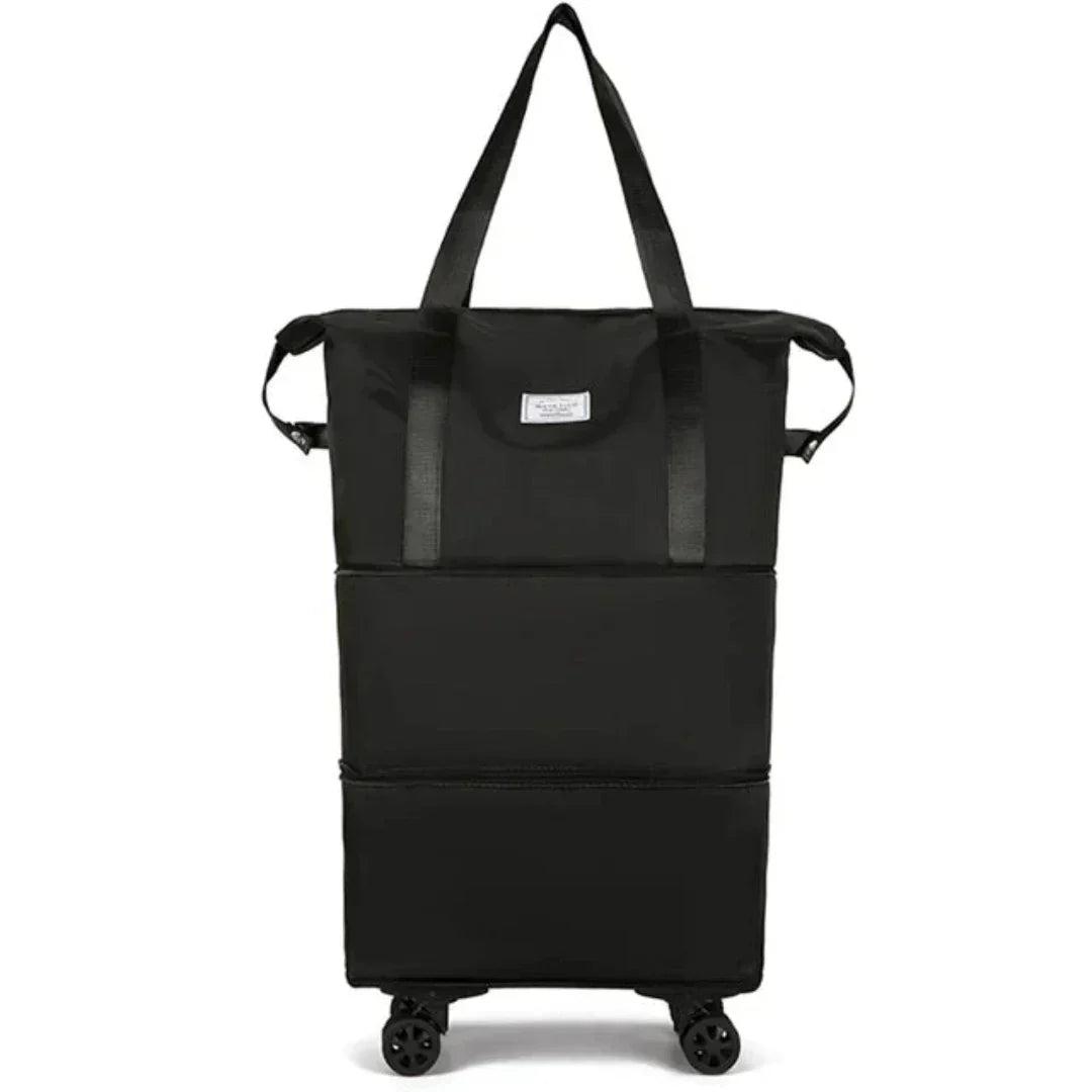 Travel organizer bag with wheels, expandable Oxford fabric in multiple colors