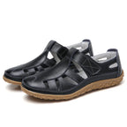 Women non-slip supportive sandals open toe flat slip-on ergonomic design