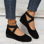 Arch Support Flats Women Suede Orthopedic Lightweight Comfort