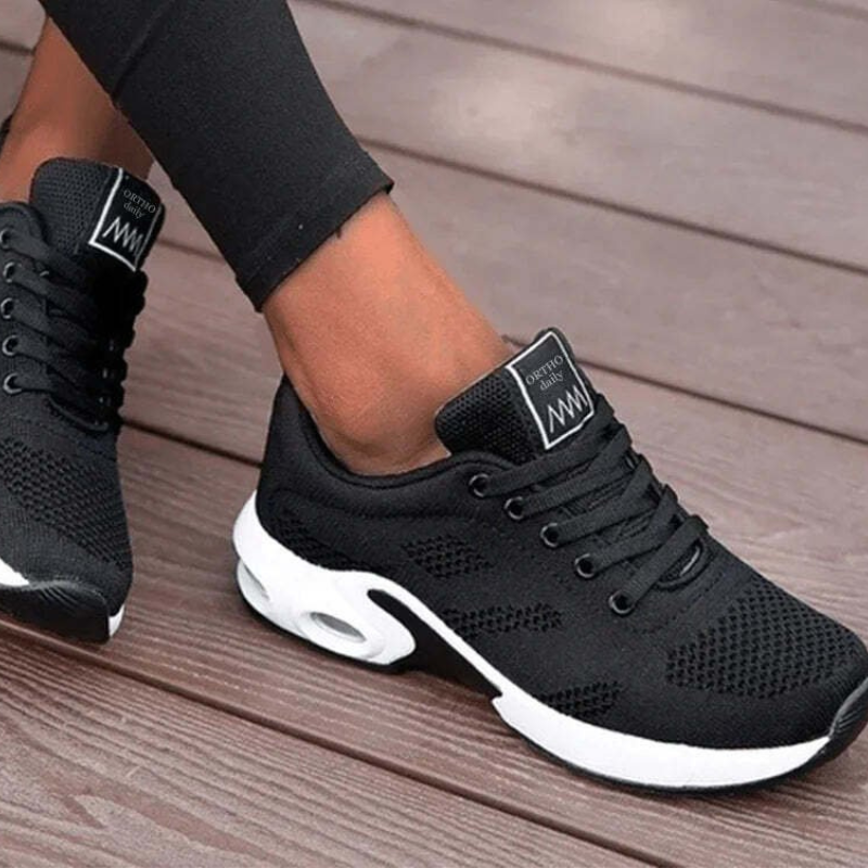 Orthopedic Shoes Women Breathable Knit Sneakers Arch Support Insole