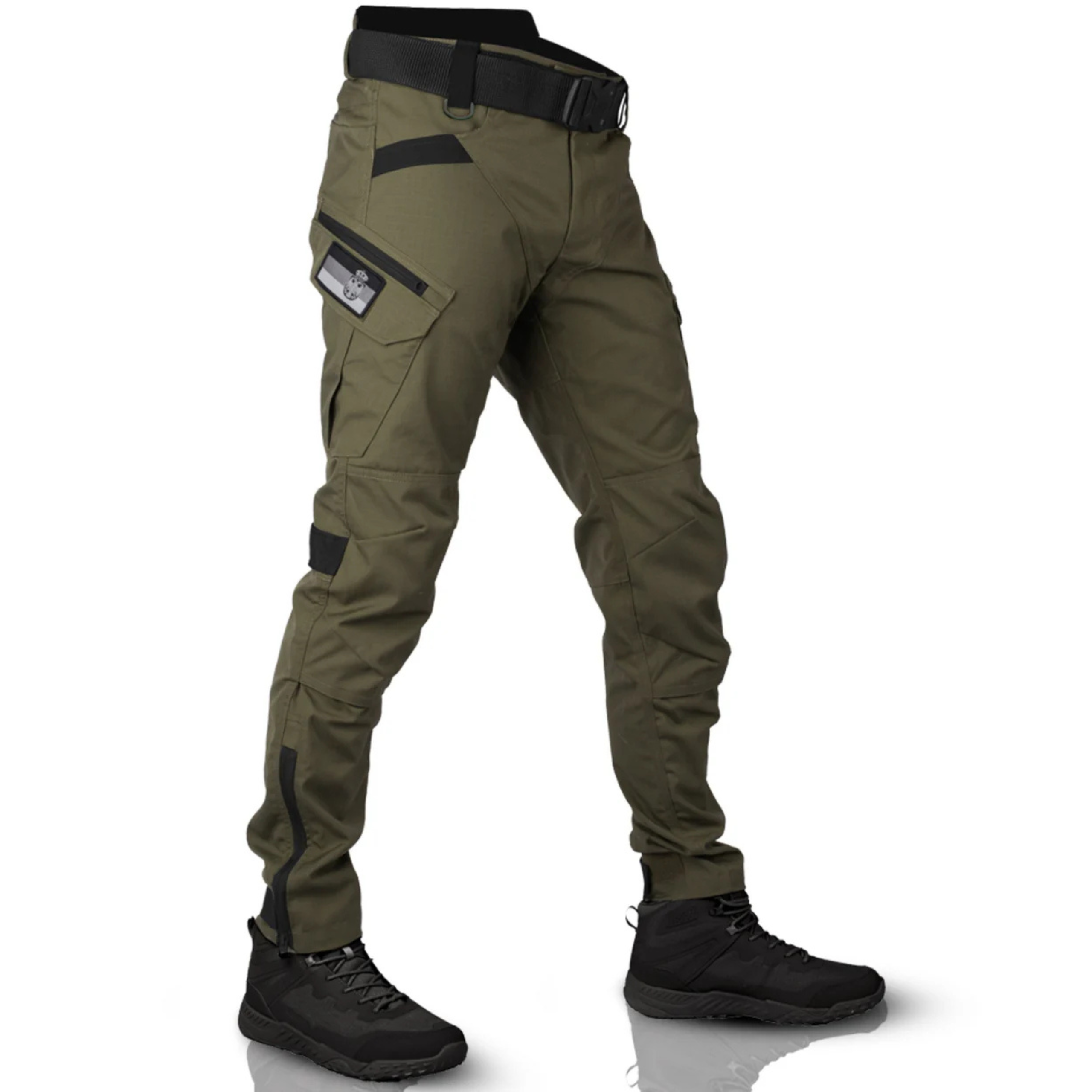 Men's cargo pants with multi-pocket design and ergonomic fit for outdoor and casual wear