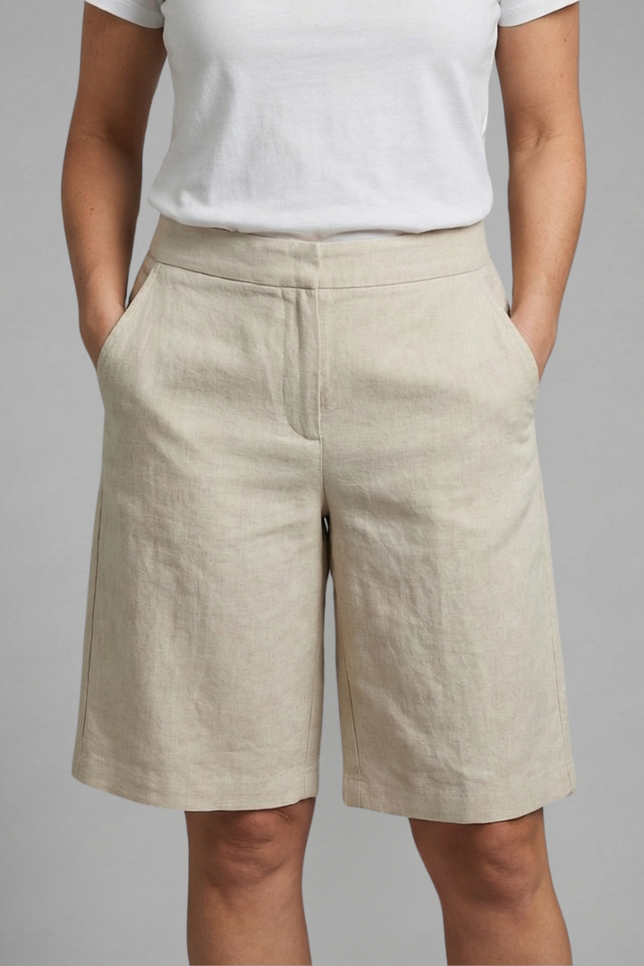 Women's Shorts | High Waisted Tailored Summer | Relaxed Everyday Fit