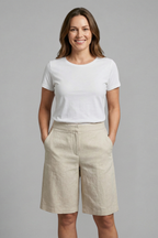 Women's Shorts | High Waisted Tailored Summer | Relaxed Everyday Fit