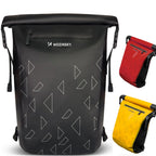 3-in-1 bike rack bag waterproof pannier and backpack 23L with reflective accents