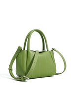 Women leather tote bag minimalist structured design