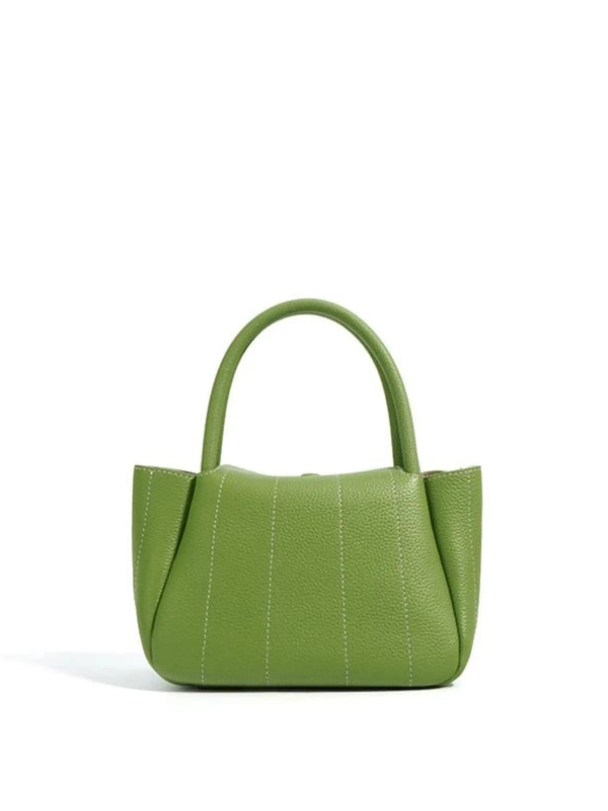 Women leather tote bag minimalist structured design