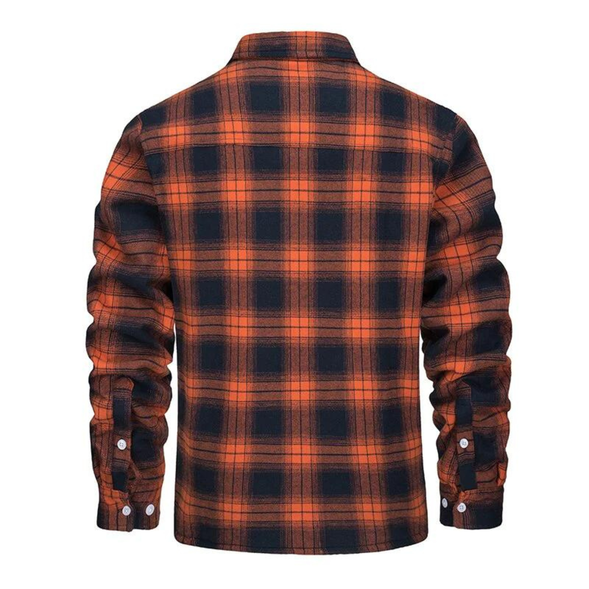 Men's sherpa lined plaid shirt jacket, button-down, available in multiple colors