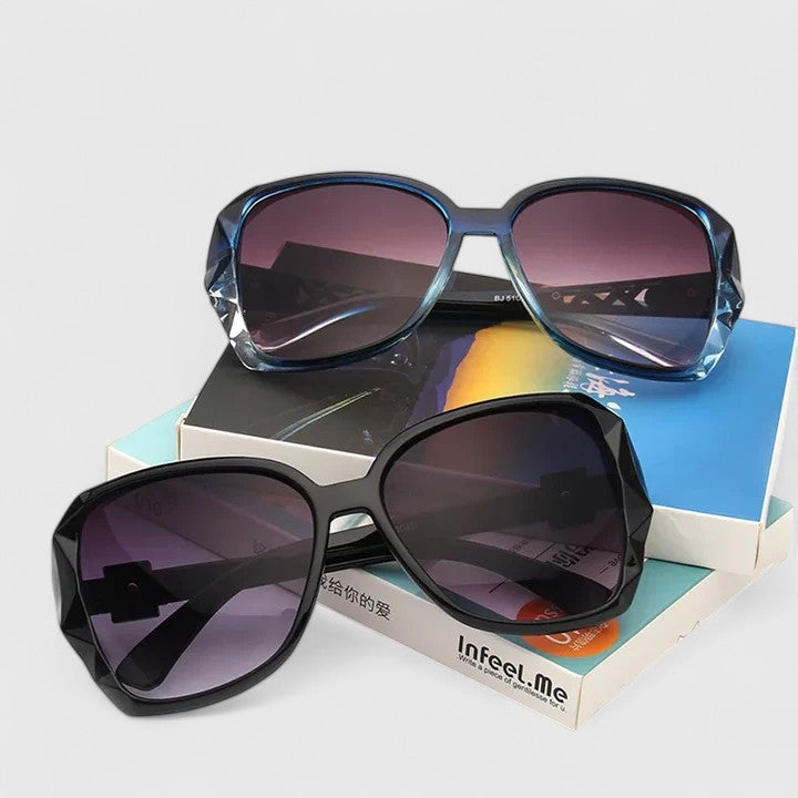 Women square sunglasses with UV protection in multiple lens color options