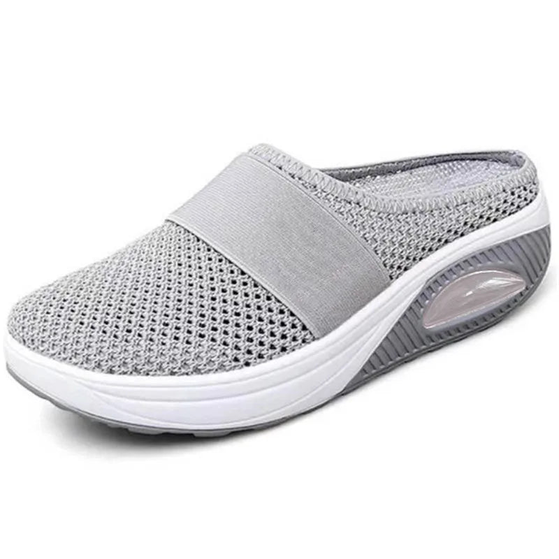 Women Orthopedic Shoes Slip On Sandals Breathable Mesh Air Cushion