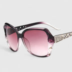 Women square sunglasses with UV protection in multiple lens color options