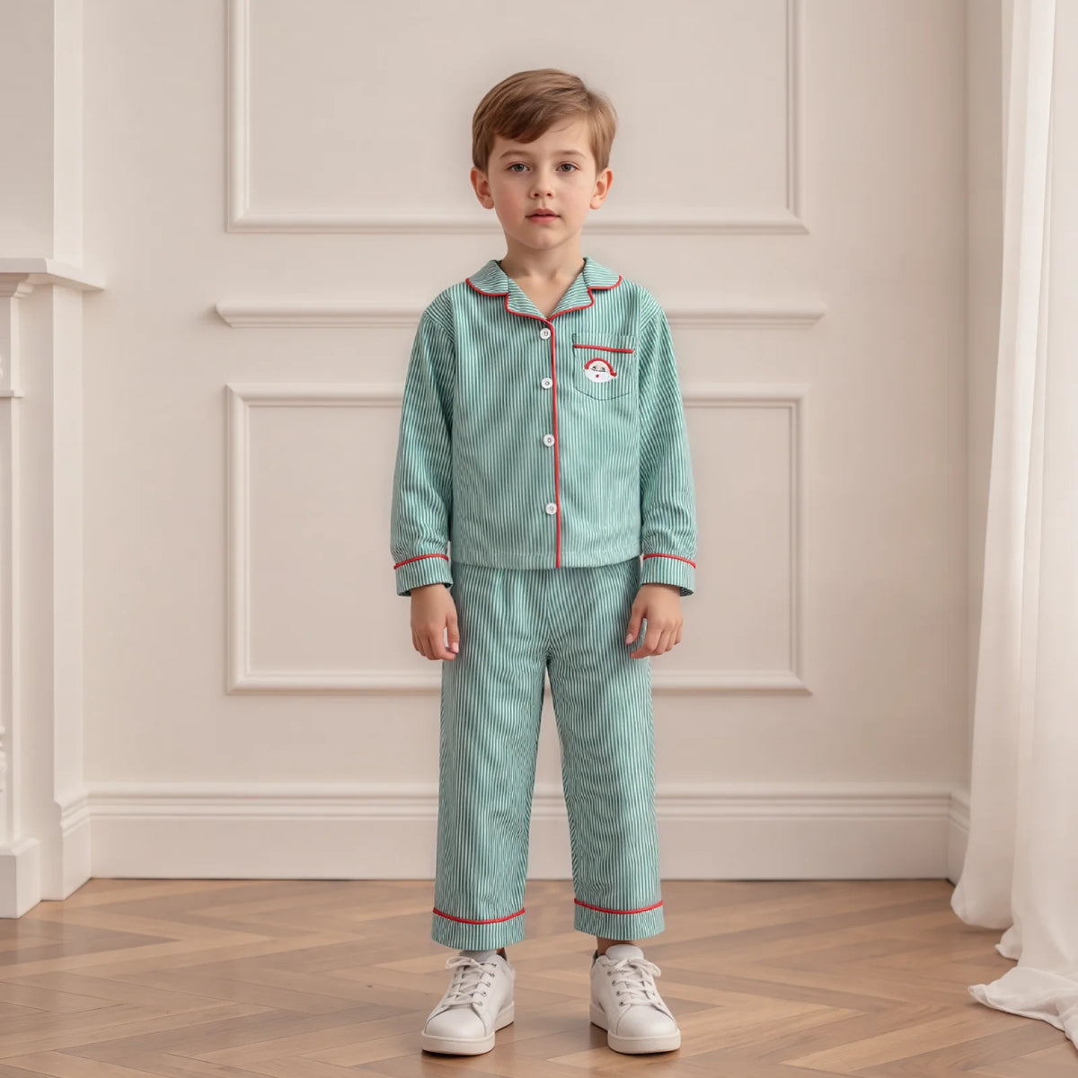 Christmas Pajamas Toddler Boy 2 Piece Long Sleeve Sets | Sleepwear