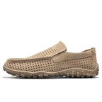 Men's breathable slip-on loafers with cushioned sole, casual smart style