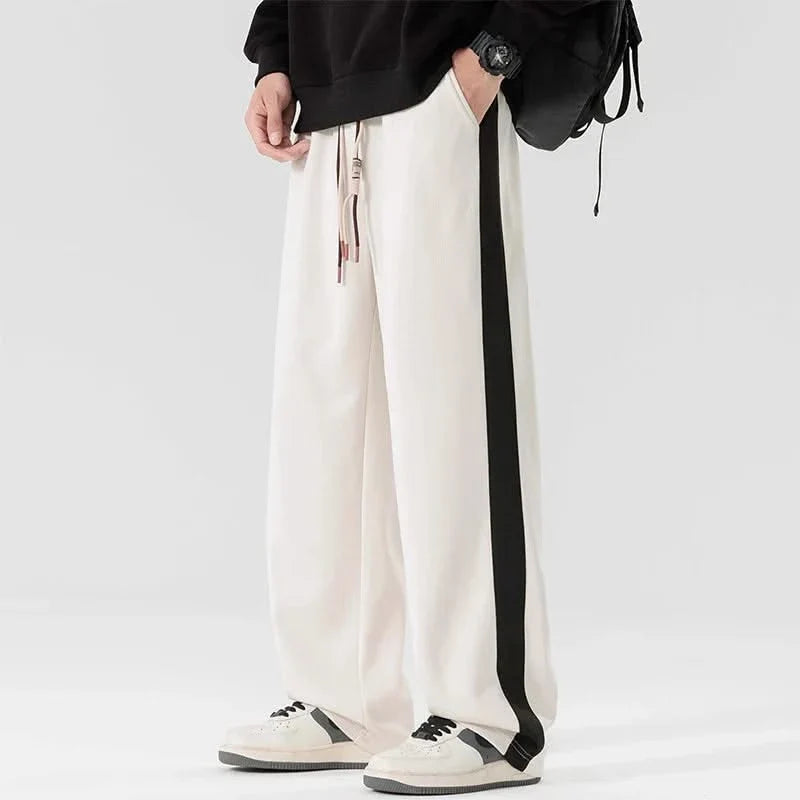 Lounge sweatpants relaxed fit with drawstring waist and deep side pockets