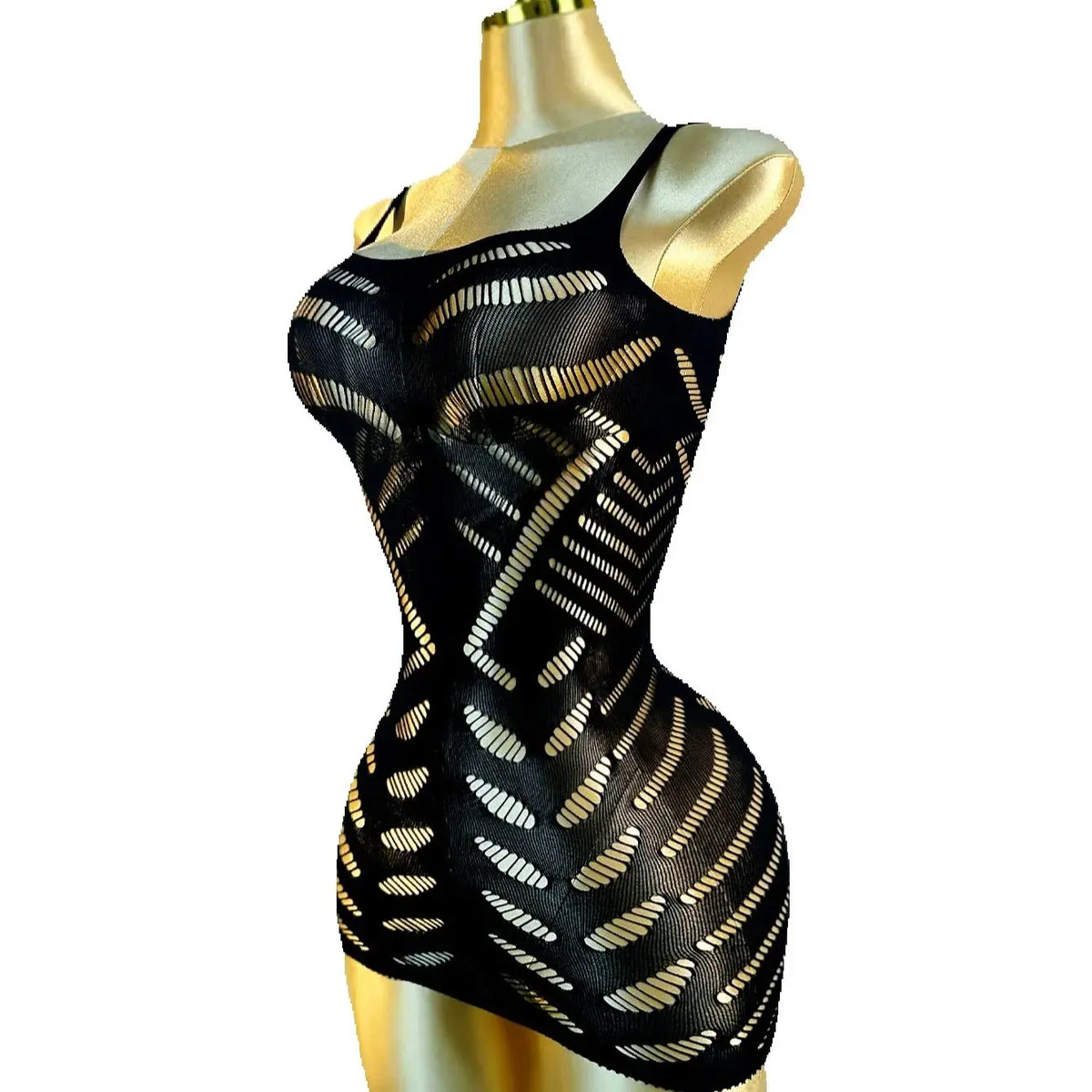 Beach Cover Up Dress Women Sexy Knitted Fishnet Hollow Out