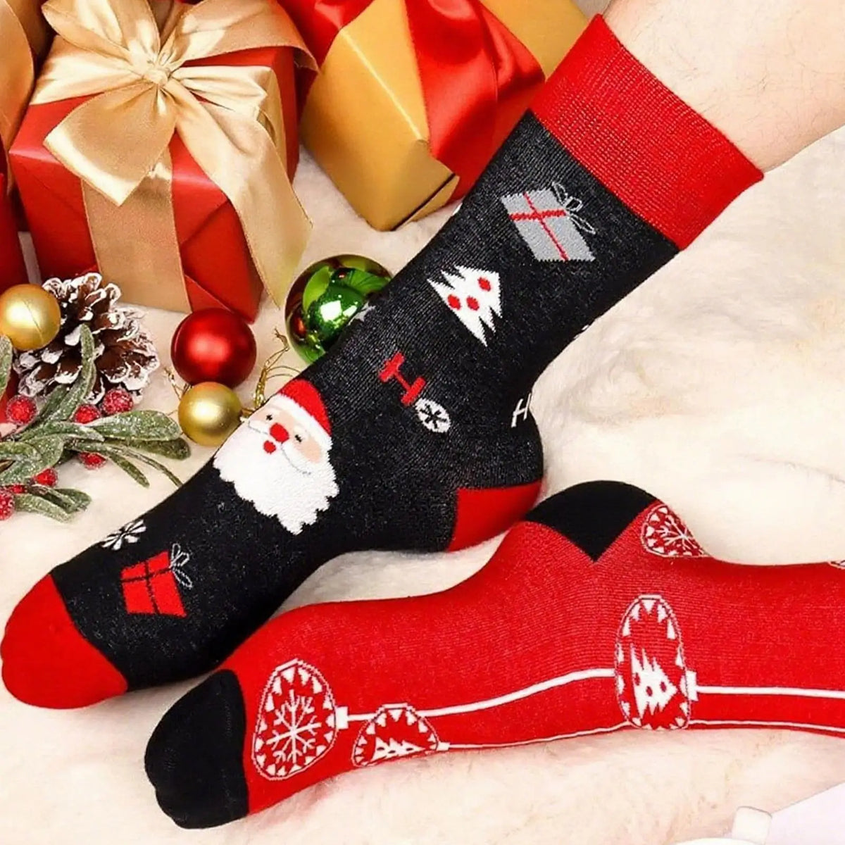 Sock Advent Calendar 2025 Christmas Countdown 12 Pairs Cotton Socks
