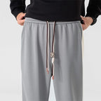 Lounge sweatpants relaxed fit with drawstring waist and deep side pockets