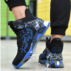 Safety shoes with steel toe and anti-puncture Kevlar sole, ankle protection, EN ISO 20345