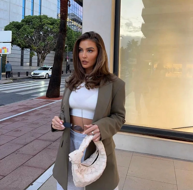 Oversized Blazer Women Structured Classic Lapels | Bexcellent