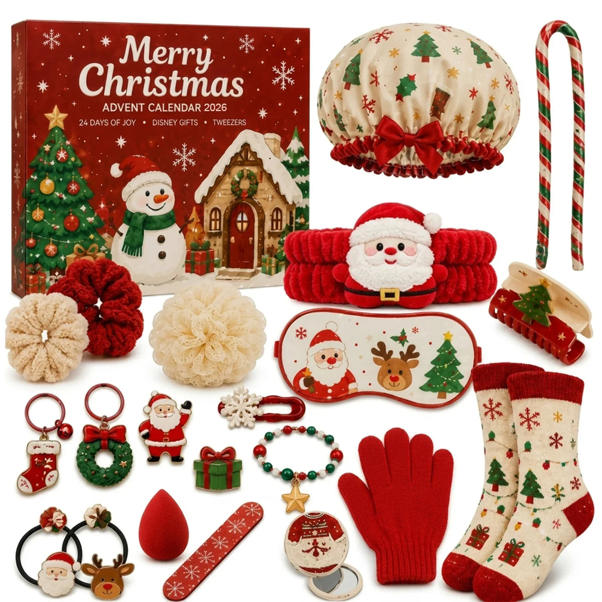 Advent Calendar for Girls 24 Days Jewelry Making Craft Kit Christmas