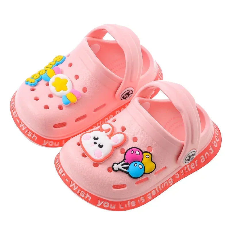Kids Sandals Toddler Slip On Lightweight Breathable Cartoon