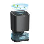 Portable dehumidifier 2-in-1 air filter and night light 1000ml compact