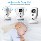 Video baby monitor 3.5-inch screen with night vision and two-way audio