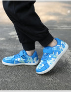 Kids barefoot mesh sneakers wide toe box zero-drop rubber sole