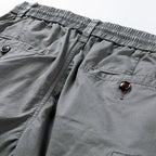 Men's cotton cargo shorts with multi-pocket design in casual style