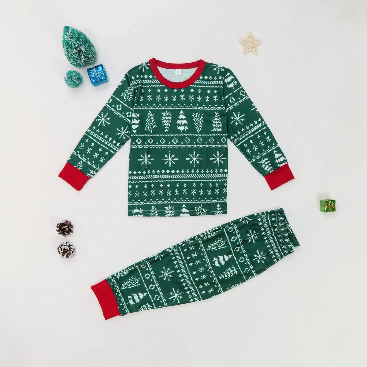 Christmas pajamas women 2 piece all over print loungewear set