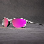 Polarized sunglasses with UV400 protection in vibrant colors for glare reduction