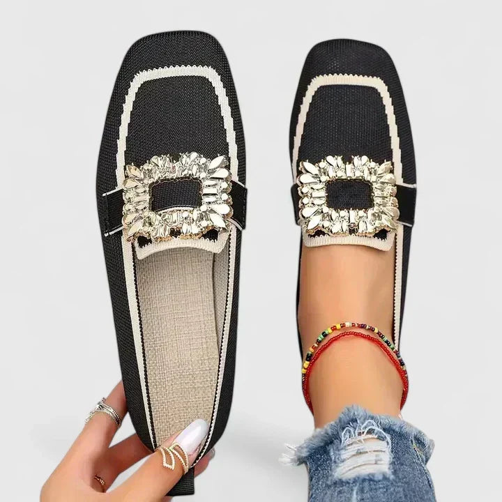 Women's orthopedic loafers slip-on with cushioned insole and flexible sole