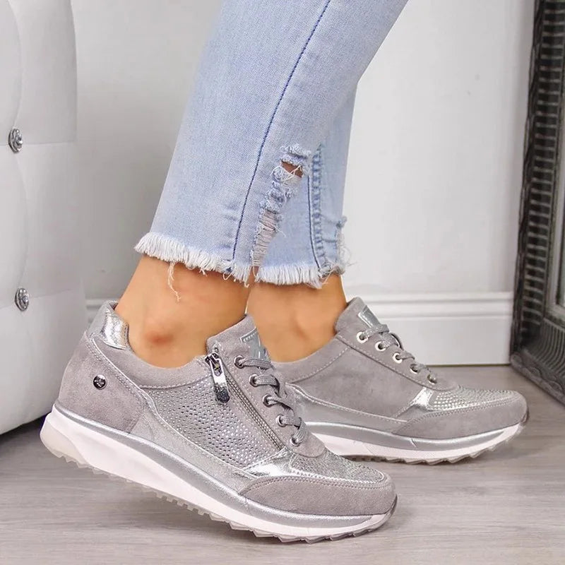 Womens Orthopedic Shoes Gel Cushioned Lightweight Walking Sneakers