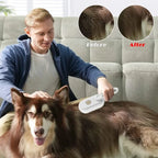 Pet steam brush 3-in-1 electric grooming tool for dogs and cats, deshedding and massage