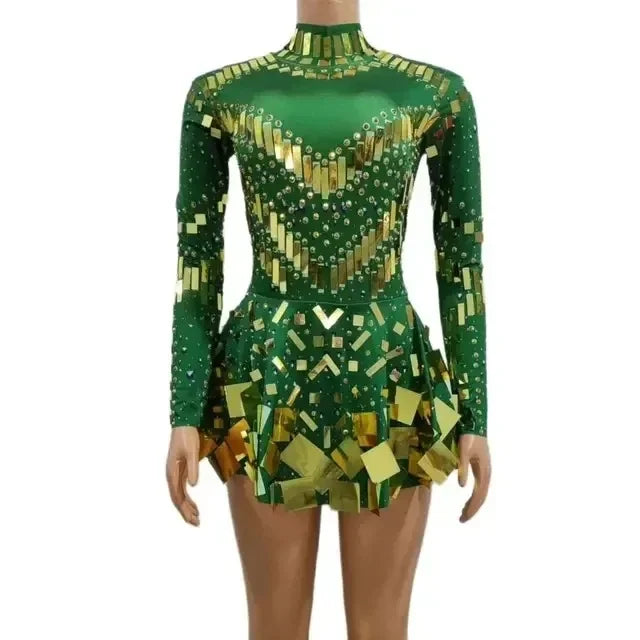 Sequin Dress Women Stretch Mini Sparkly Sweetheart Neckline