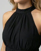 Women's ruffle summer dress lightweight figure-hugging fit, spring and summer