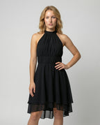 Women's ruffle summer dress lightweight figure-hugging fit, spring and summer
