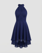 Women's ruffle summer dress lightweight figure-hugging fit, spring and summer