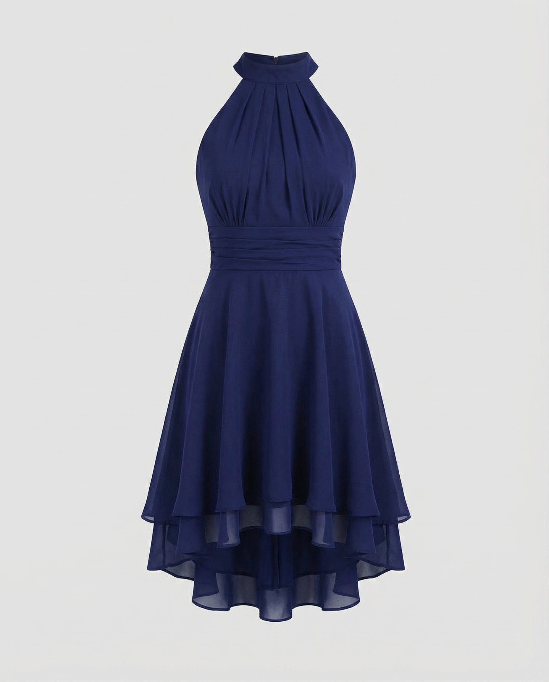 Women's ruffle summer dress lightweight figure-hugging fit, spring and summer