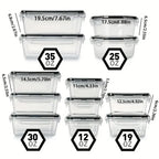 Food storage containers 12-piece BPA-free airtight stackable set with colored lids