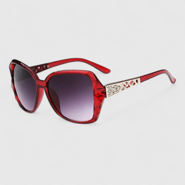 Women square sunglasses with UV protection in multiple lens color options