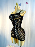 Beach Cover Up Dress Women Sexy Knitted Fishnet Hollow Out