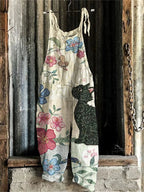 Women's sleeveless jumpsuit elegant formal style, multiple styles available