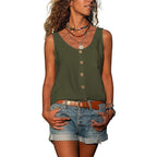 Women's sleeveless tank top Ibiza style slim fit, casual summer top