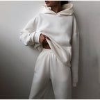 Women 2 piece oversized jogger set casual lounge tracksuit