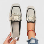 Women's orthopedic loafers slip-on with cushioned insole and flexible sole