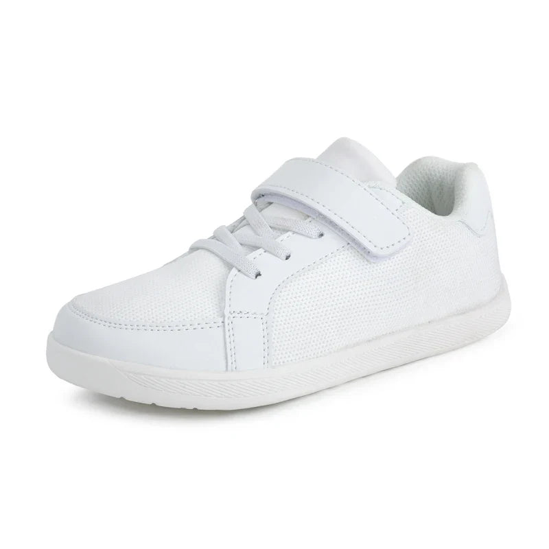 Kids barefoot mesh sneakers wide toe box zero-drop rubber sole