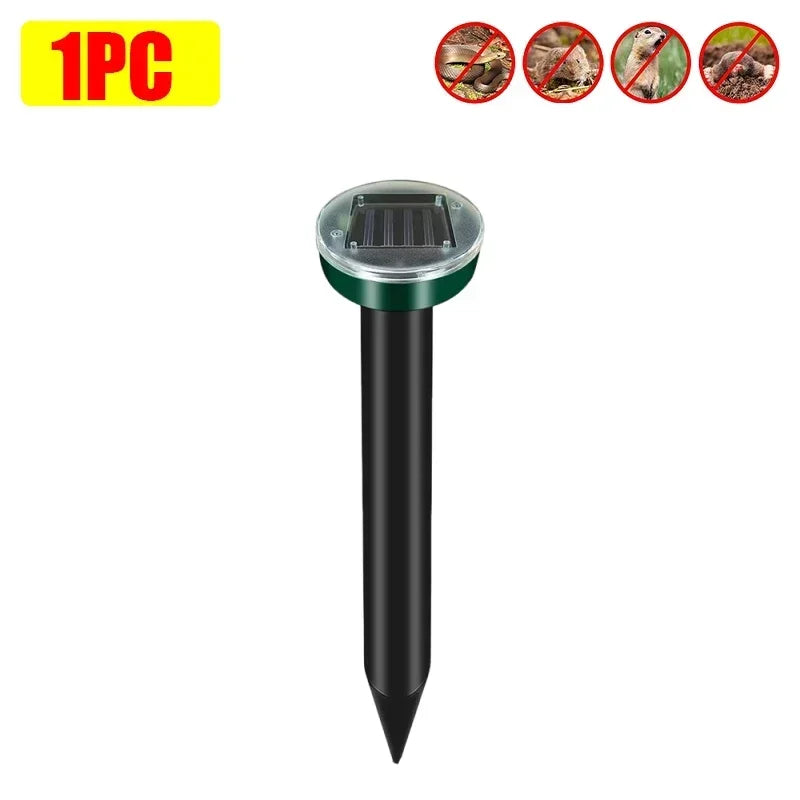 Solar Animal Repeller Waterproof Snake Rat Deterrent Vibration Pack