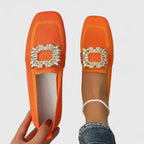 Women's orthopedic loafers slip-on with cushioned insole and flexible sole