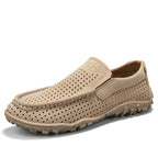 Men's breathable slip-on loafers with cushioned sole, casual smart style